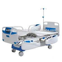 Adjustable Double Cranks Medical Hospital Beds with ABS Handrail